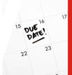 Due Dates for the month of March 2024.