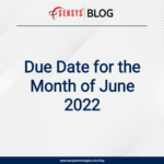 Due dates for the month of June 2022.