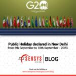 Public Holiday declared in New Delhi from 8th September to 10th September 2023.